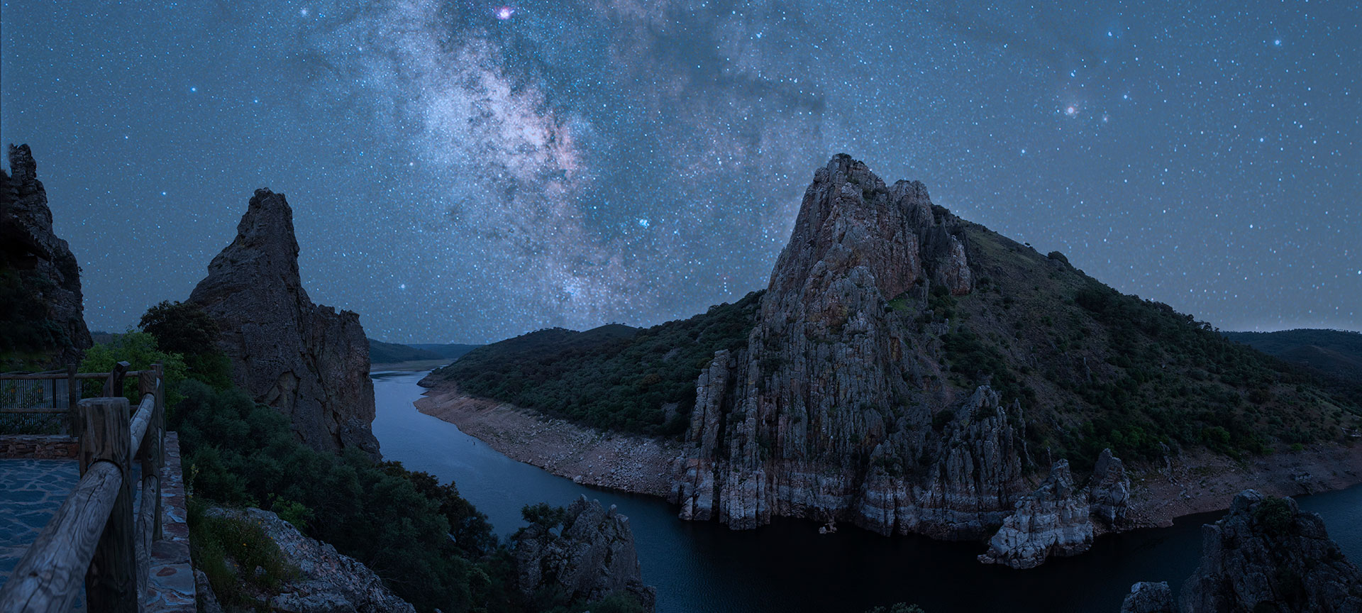 Starry sky in Monfragüe National Park, Extremadura Starry sky in Monfragüe National Park, Extremadura