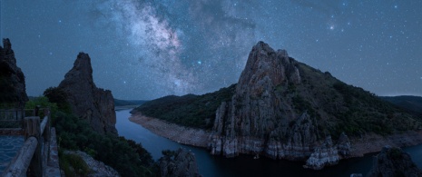 Starry sky in Monfragüe National Park, Extremadura Starry sky in Monfragüe National Park, Extremadura