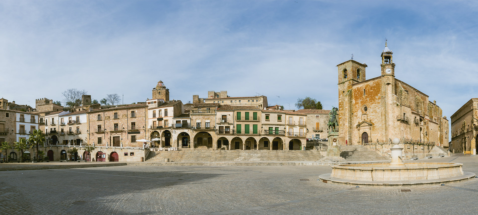 Plaza Mayor square in Trujillo (Cáceres, Extremadura)