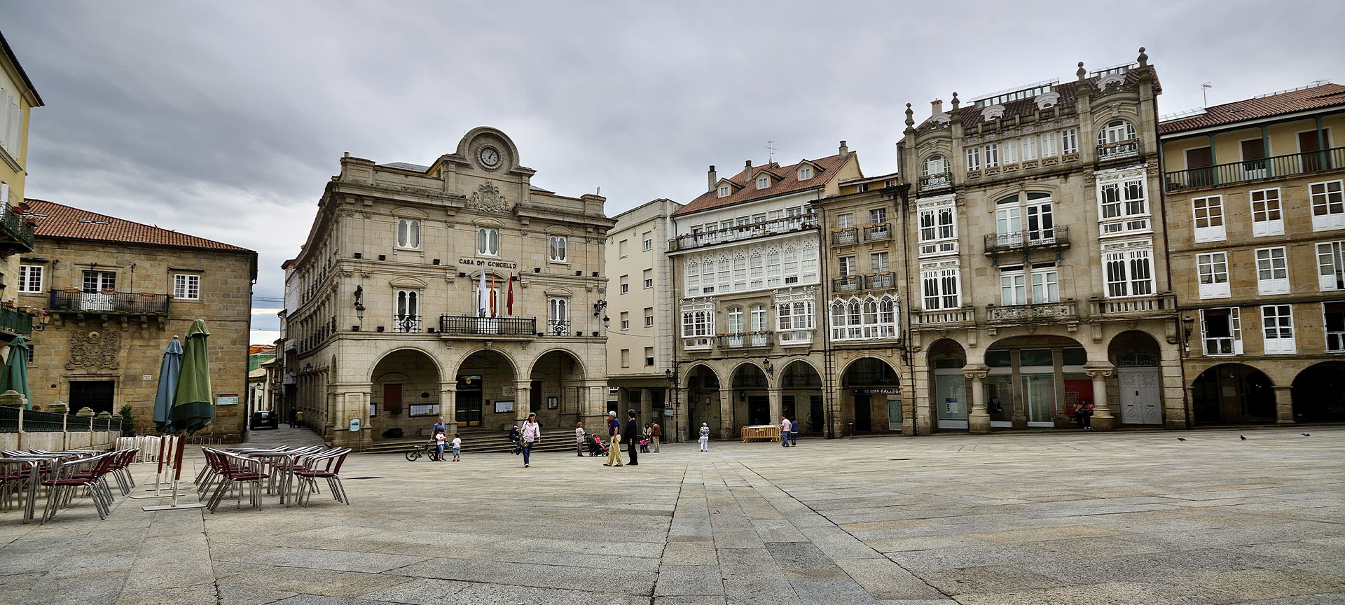 Plaza Mayor square in Ourense, Galicia