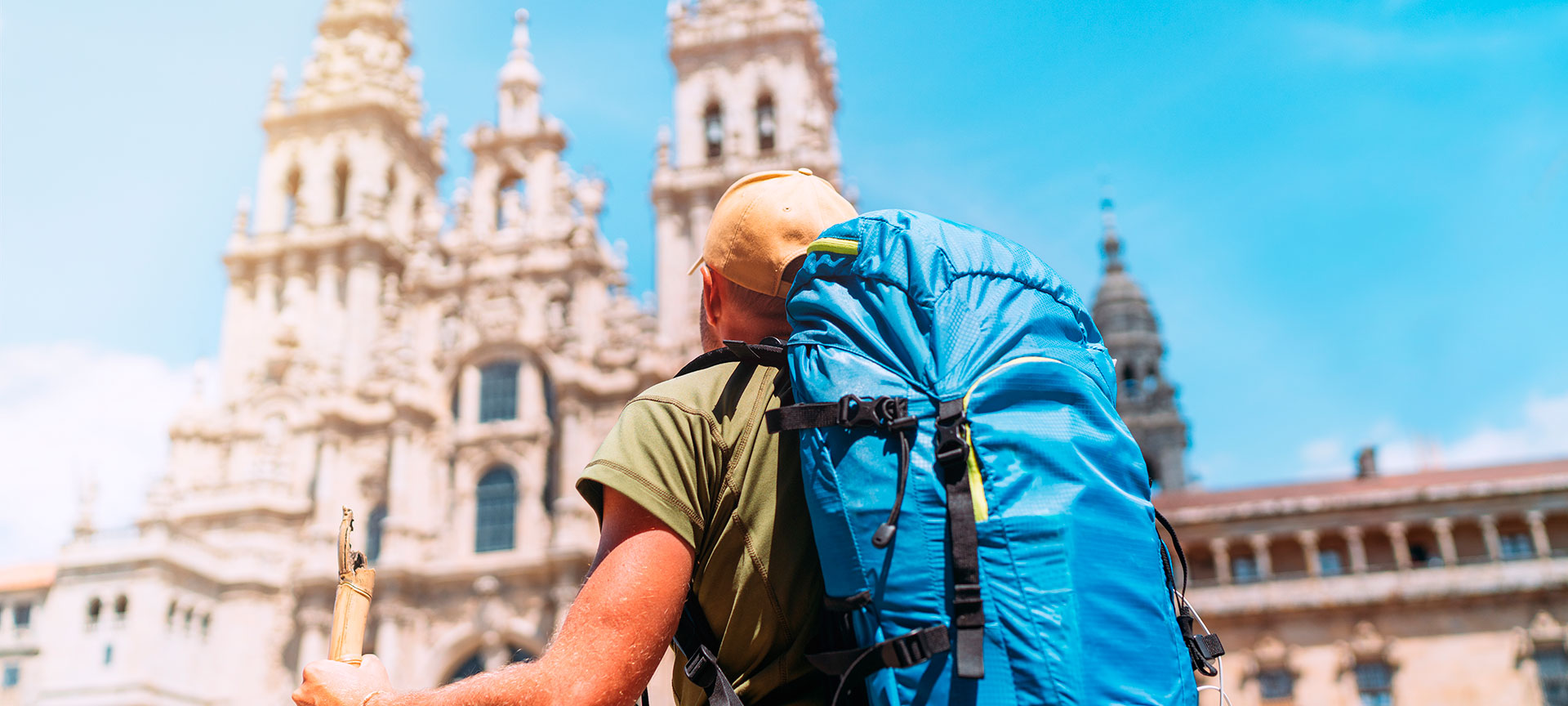Experiences on The Way of Saint James Pilgrim by Santiago de Compostela Cathedral