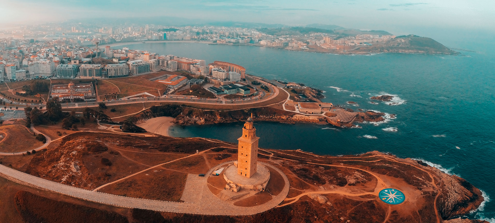 Panoramic view of A Coruña