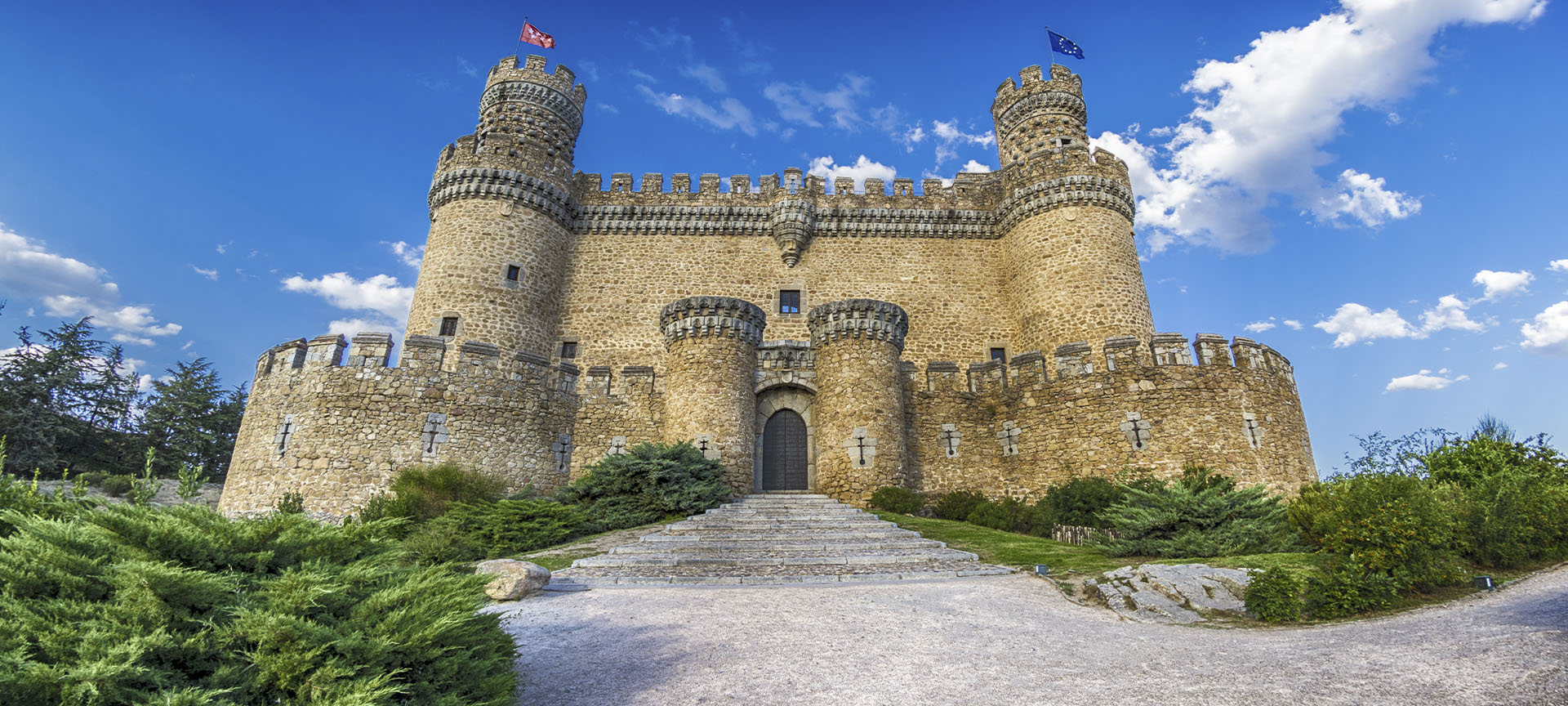 Château de Manzanares el Real (région de Madrid)
