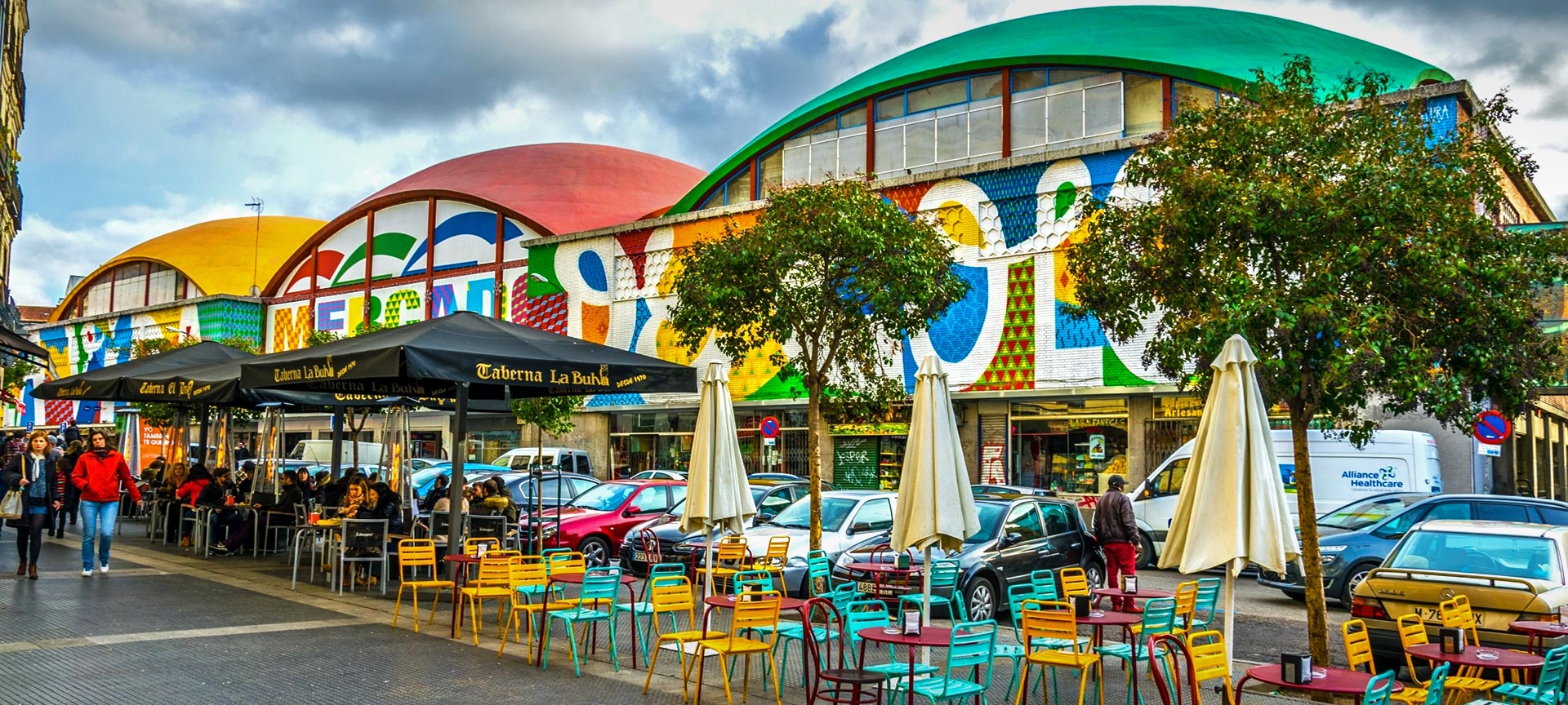 La Cebada Market in La Latina. Madrid