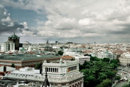 Vista do terraço do Círculo de Belas Artes, Madri