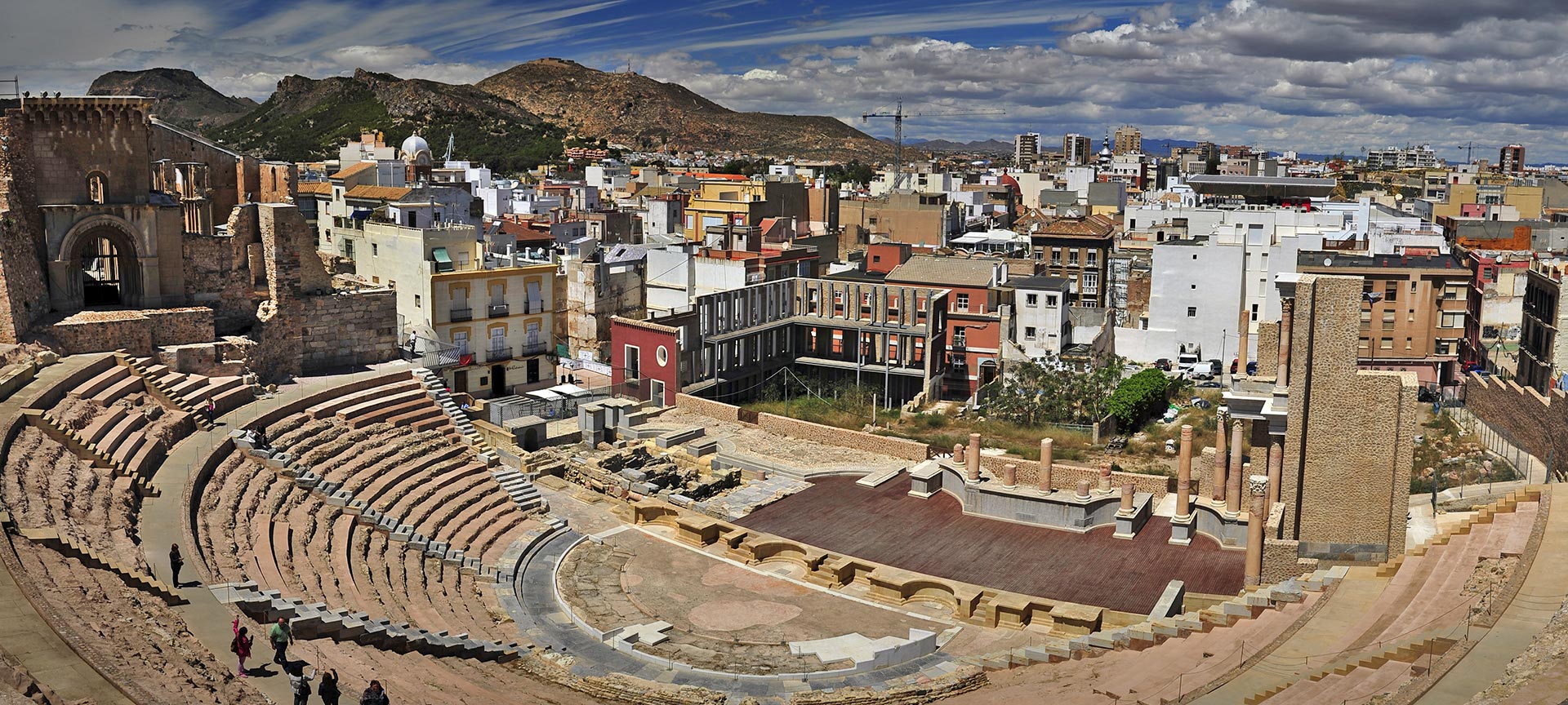 Römisches Theater mit Cartagena im Hintergrund