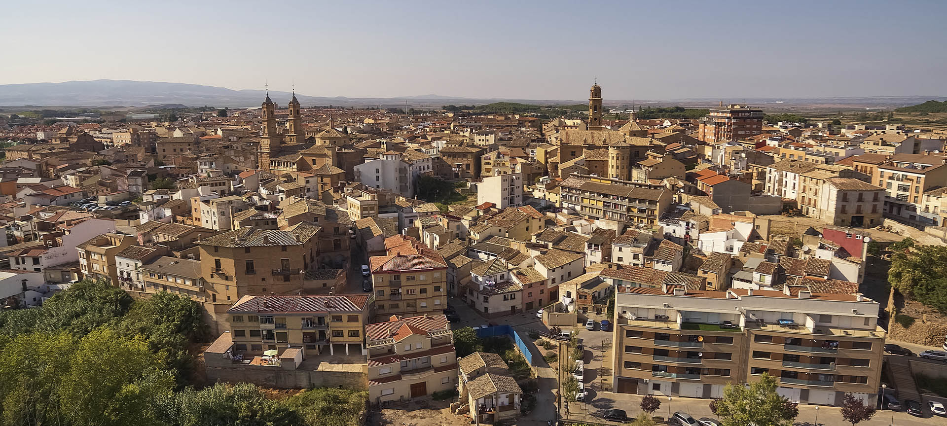 Vue panoramique de Corella, en Navarre