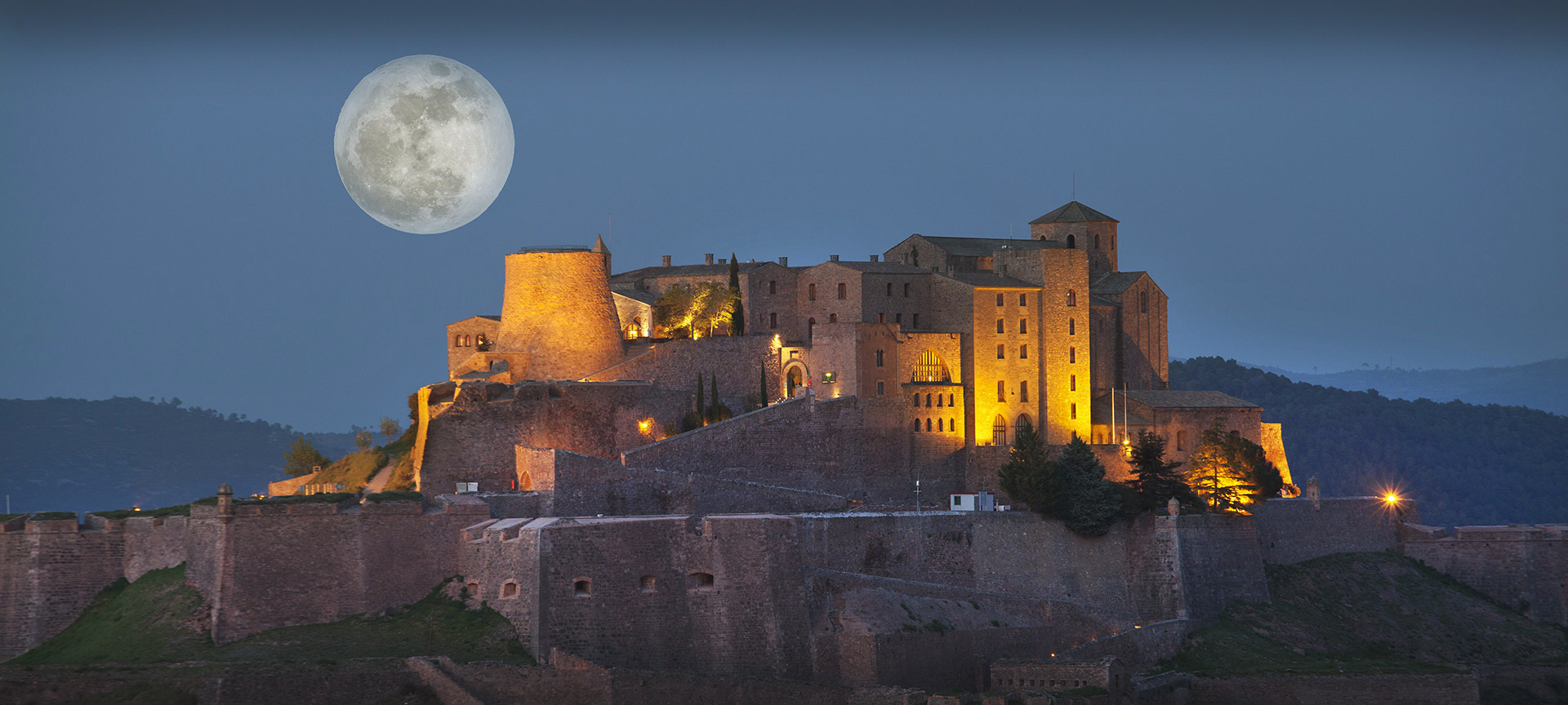 Veduta esterna del Parador de Cardona