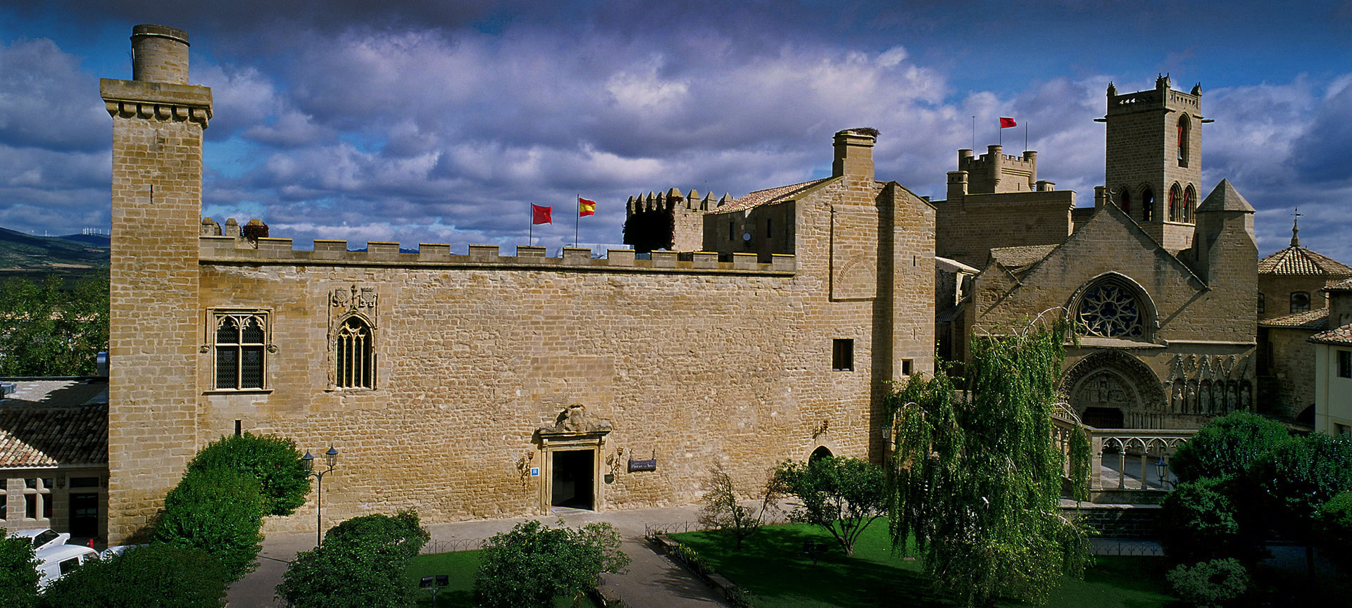 Blick auf das Parador de Olite