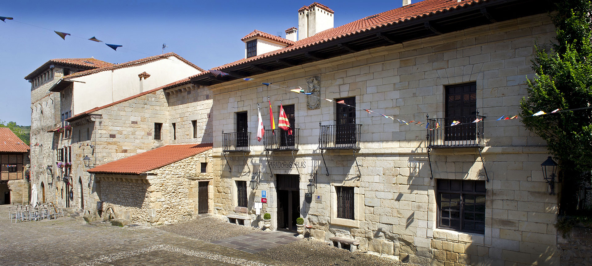 Exterior of the Parador de Santillana Gil Blas