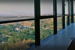 Vista do terraço interno do Parador de Soria