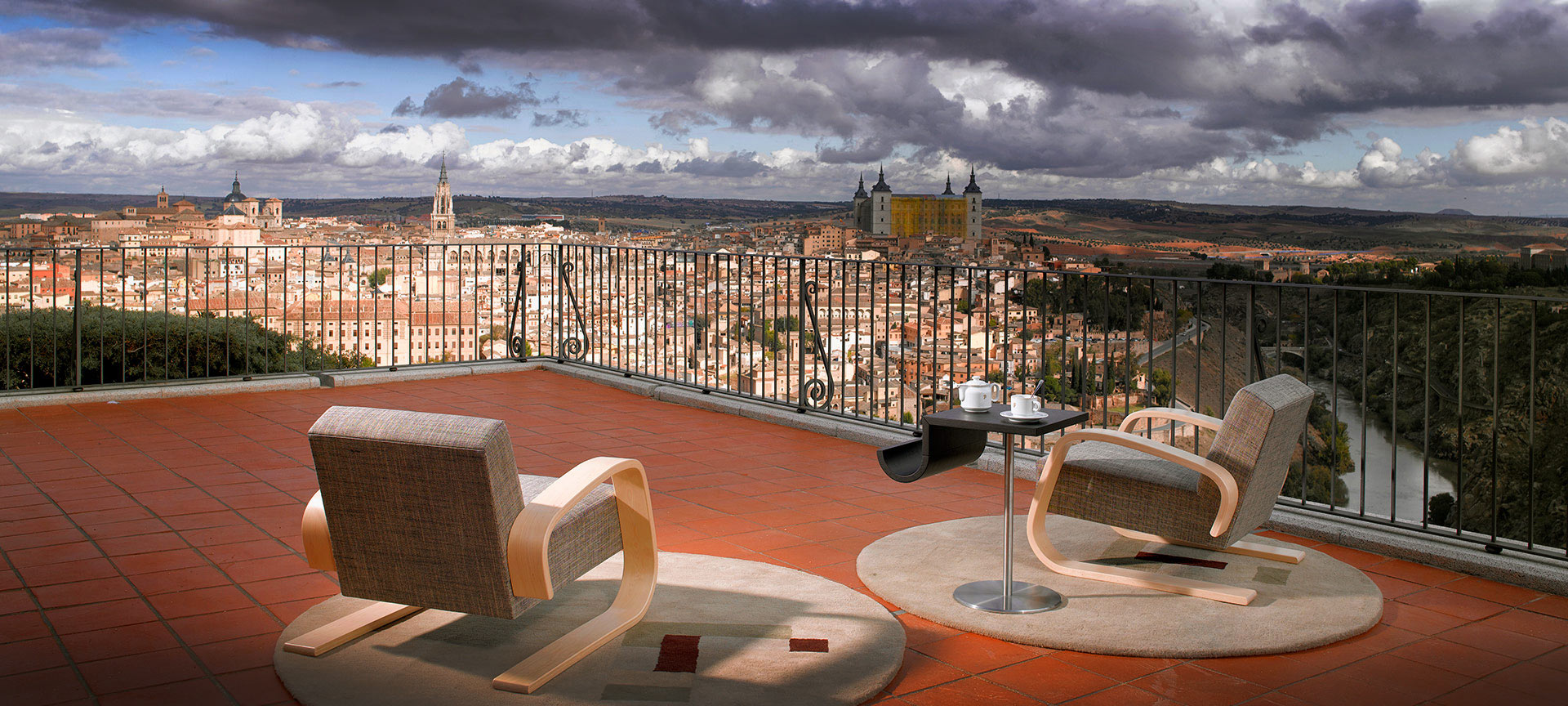 Vista do terraço do Parador de Toledo