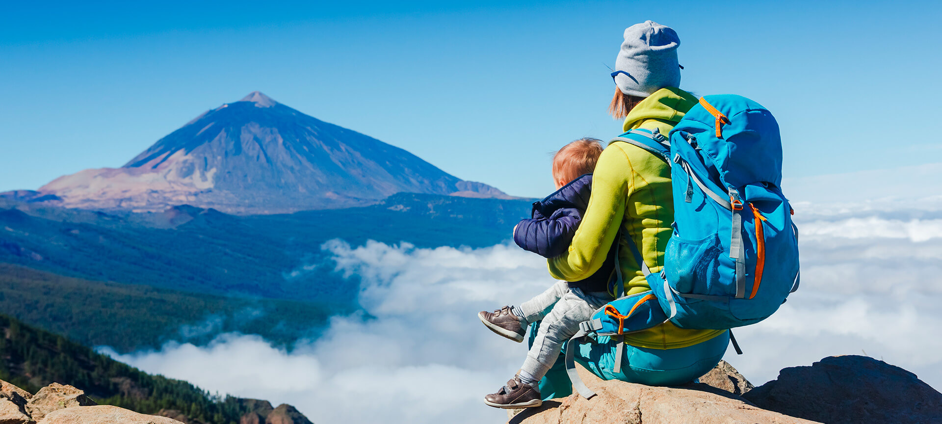 Rodzina w Parku Narodowym Teide