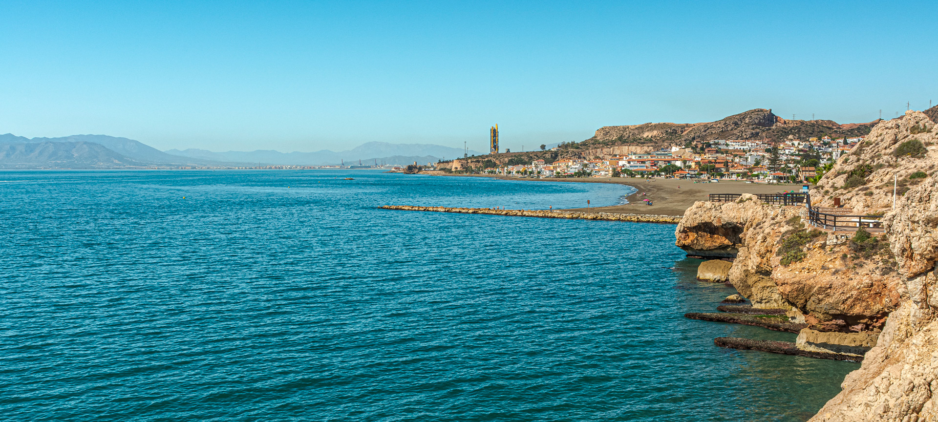 Cala del Moral di Rincón de la Victoria a Malaga, Andalusia
