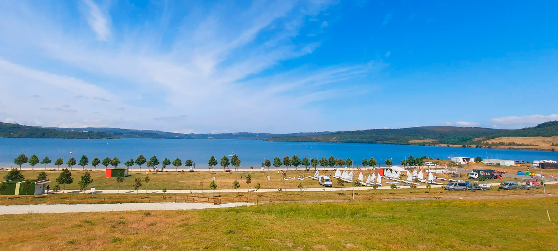 Plage du Lac de As Pontes à La Corogne, Galice