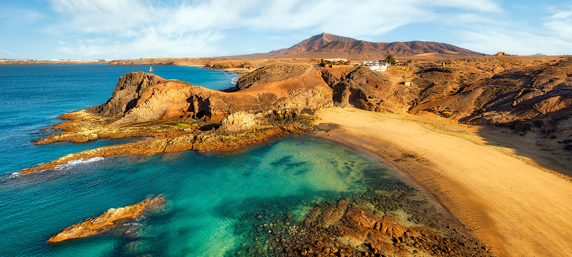 Plaża Papagayo na południu Lanzarote, Wyspy Kanaryjskie