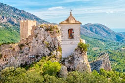 Vista de Guadalest, em Alicante (Comunidade Valenciana)