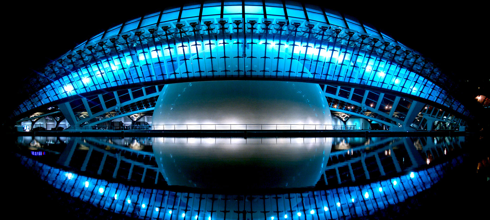 Hemisfèric, City of Arts and Sciences, Valencia, by Santiago Calatrava