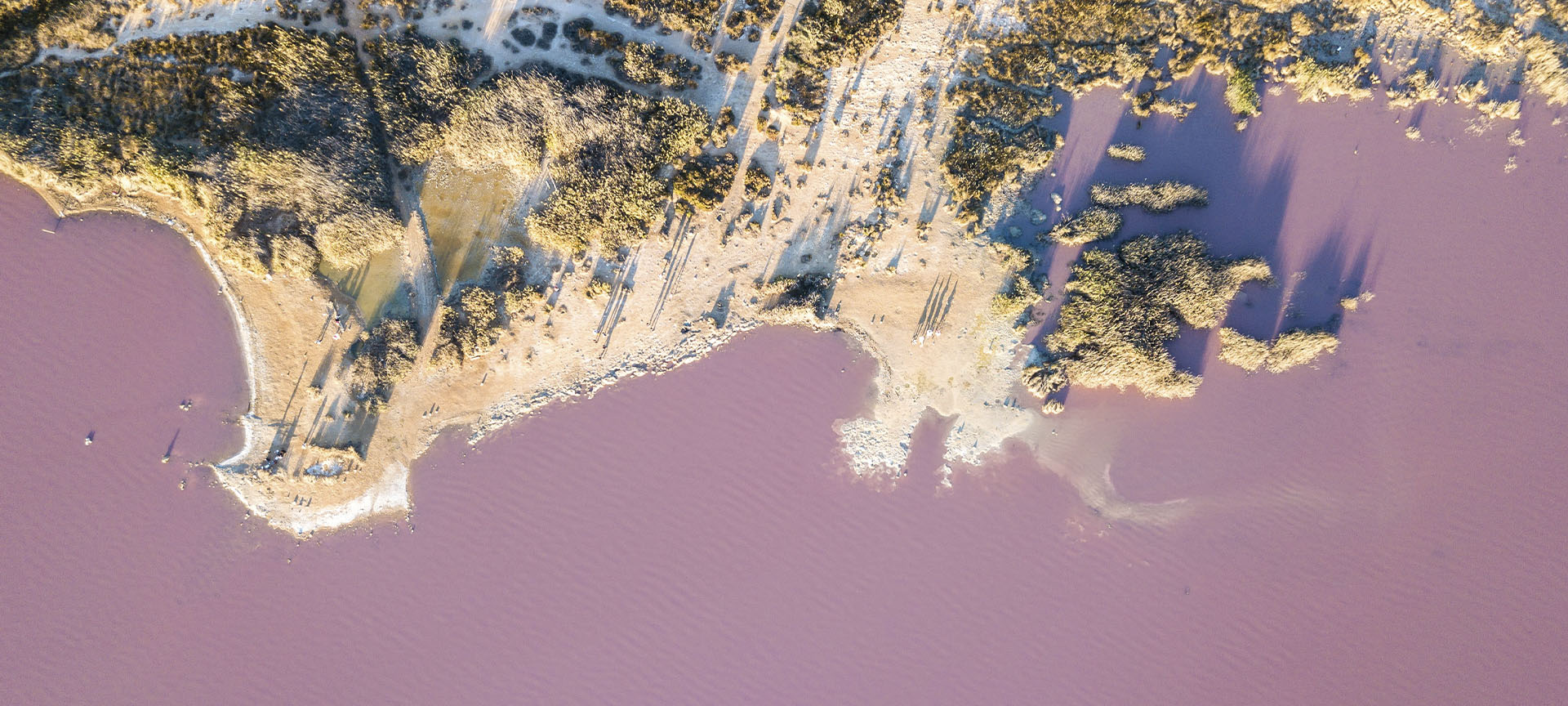 A conhecida como lagoa rosa de Torrevieja (Alicante, Comunidade Valenciana)