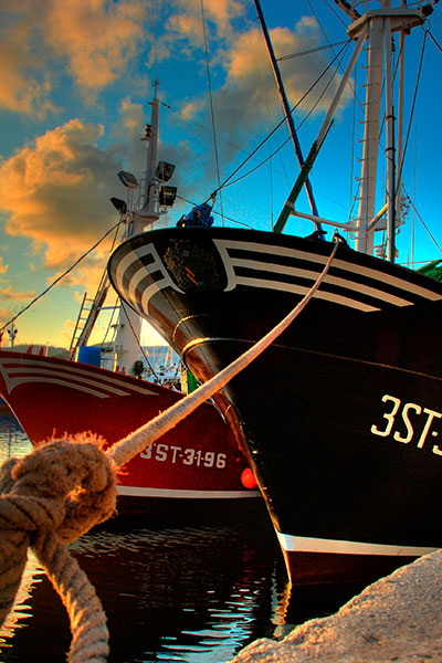 Bateaux de pêche à Santoña