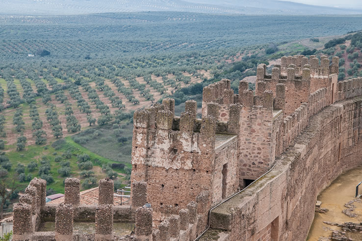 Torres del castillo de Baños de la Encina. Jaén Torres del castillo de Baños de la Encina. Jaén