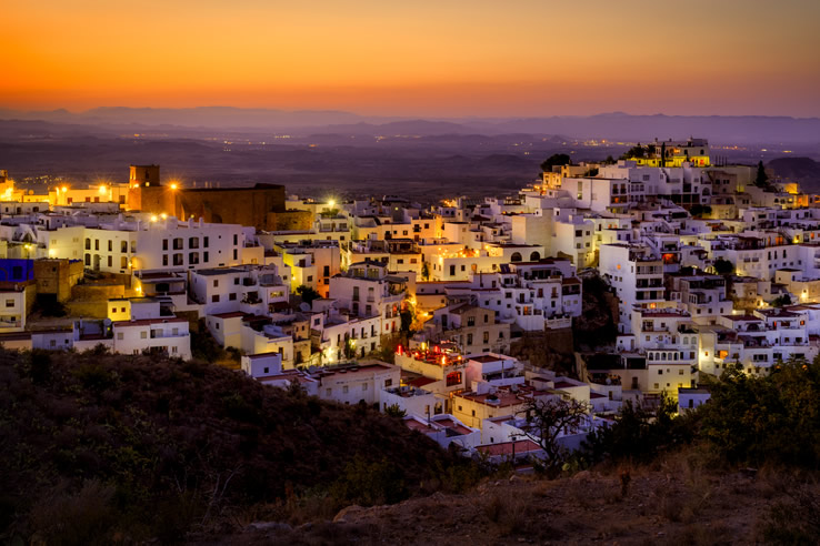 Notte a Mojácar, Almería (Andalusia) Notte a Mojácar, Almería (Andalusia)