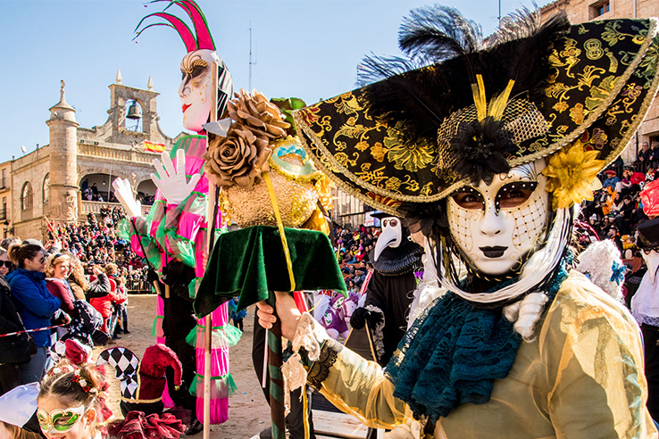 Masques lors du Carnaval del Toro de Ciudad Rodrigo (province de Salamanque, Castille-et-León) Masques lors du Carnaval del Toro de Ciudad Rodrigo (province de Salamanque, Castille-et-León)