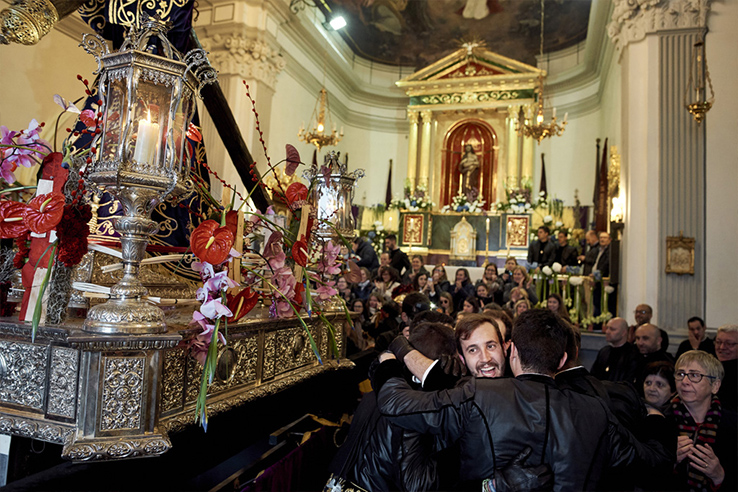 The chapel of La Sangre during Easter Week in Sagunto (Valencia) The chapel of La Sangre during Easter Week in Sagunto (Valencia)