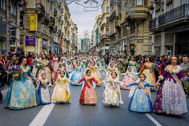 Fallas festival in Valencia Fallas festival in Valencia