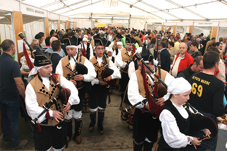 Bagpipes at the Lamprey Festival in Arbo (Pontevedra, Galicia) Bagpipes at the Lamprey Festival in Arbo (Pontevedra, Galicia)