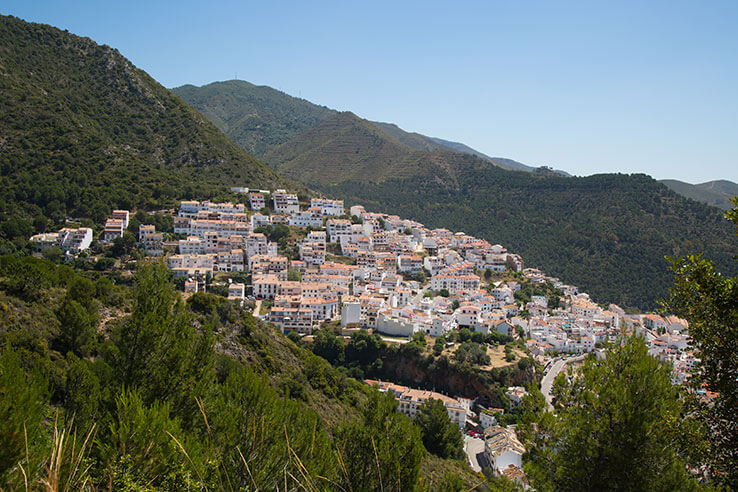 The town of Ojén in the Sierra de las Nieves National Park, Málaga The town of Ojén in the Sierra de las Nieves National Park, Málaga
