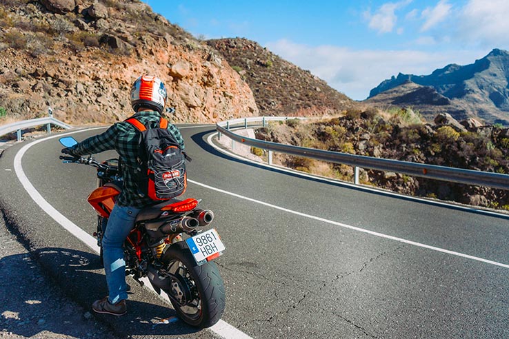 Motorcycle, the Canary islands Motorcycle, the Canary islands