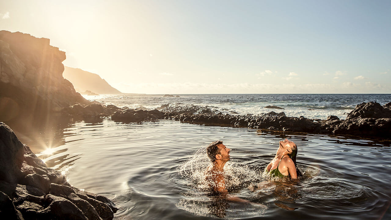 Piscinas naturales en la isla de La Palma Piscinas naturales en la isla de La Palma