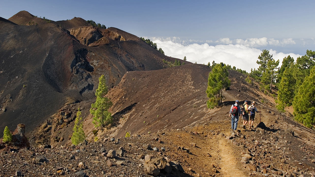 Ruta de Los Volcanes en la isla de la Palma Ruta de Los Volcanes en la isla de la Palma