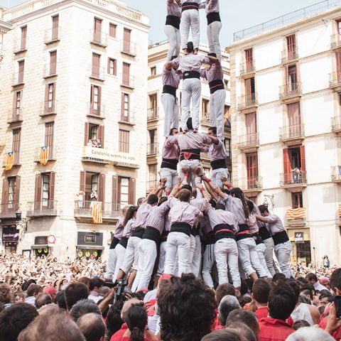 Castellers at La Mercè Festival (Barcelona)
