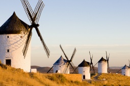 Windmills in Consuegra in Toledo, Castilla-La Mancha