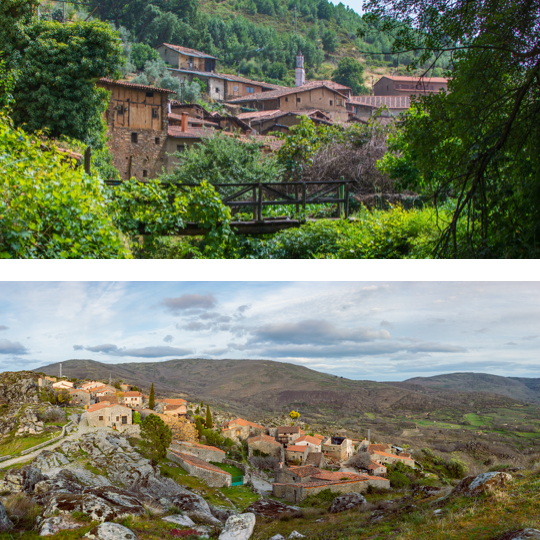 Above: Robledillo de Gata / Bottom: San Martín de Trevejo