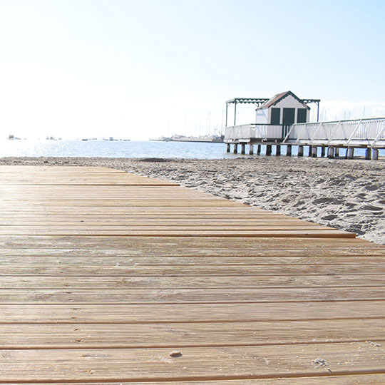 Villananitos beach in San Pedro del Pinatar, Region of Murcia, Spain.