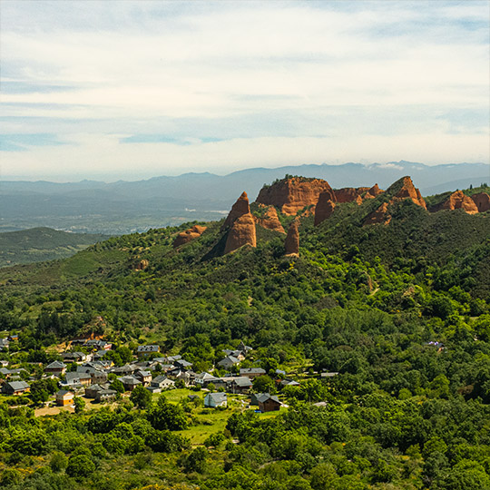 Veduta di Las Médulas. Itinerario enoturistico del Bierzo 