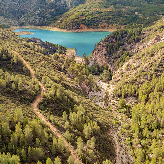 Paesaggio naturale dell'Itinerario enoturistico Utiel-Requena