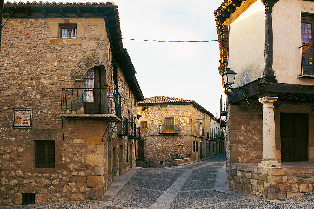 Straße in Atienza, Guadalajara
