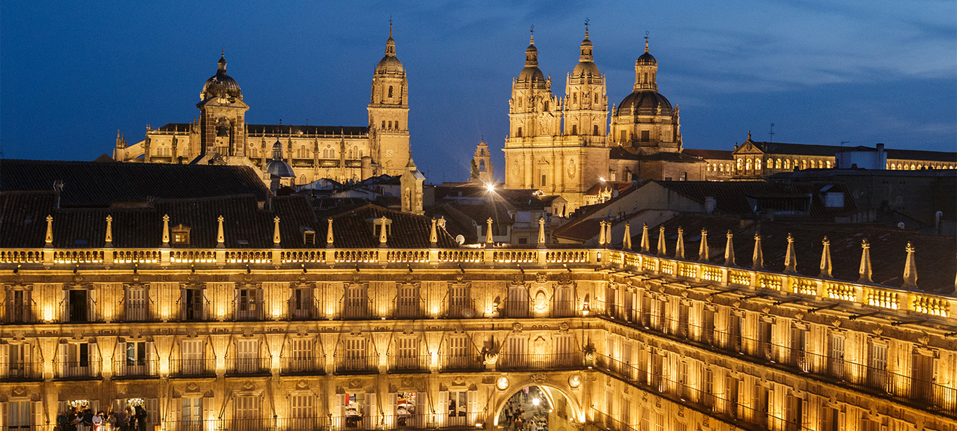 Plaza Mayor, Kathedrale und Universität von Salamanca