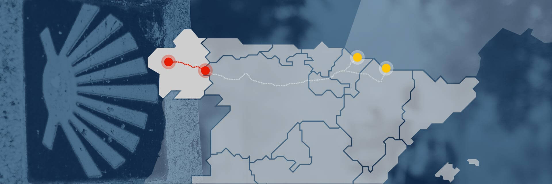 Étape du chemin de Compostelle français en Galice Étape du chemin de Compostelle français en Galice