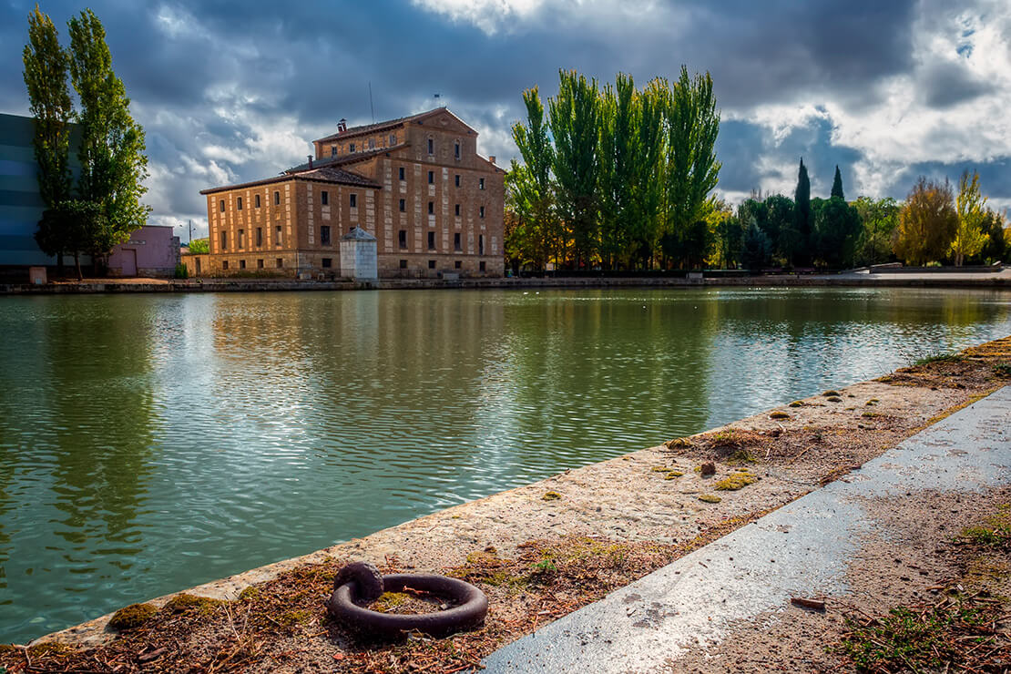 The Canal of Castile on its course through Medina de Riosec, Valladolid The Canal of Castile on its course through Medina de Riosec, Valladolid