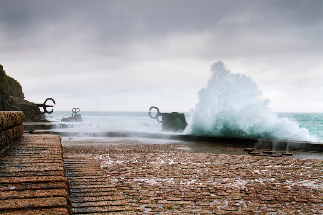 Peine del Viento Chillidy w Donostia – San Sebastián Peine del Viento Chillidy w Donostia – San Sebastián