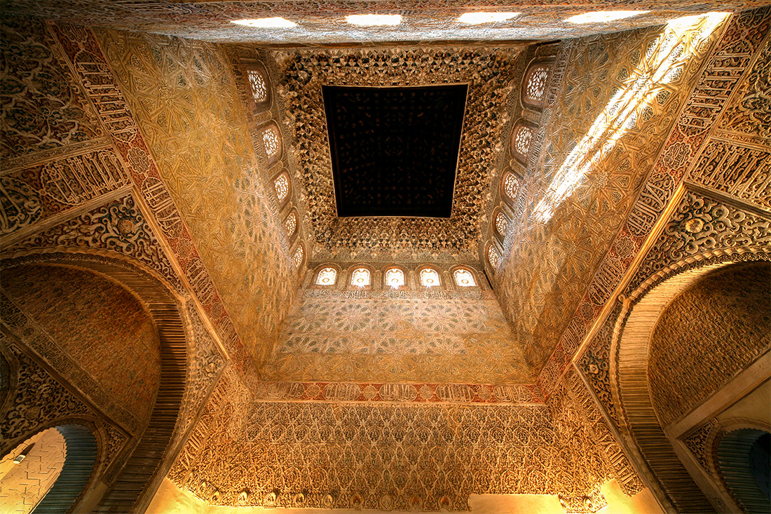 Artesonado árabe en Alcazargenil, Granada Artesonado árabe en Alcazargenil, Granada