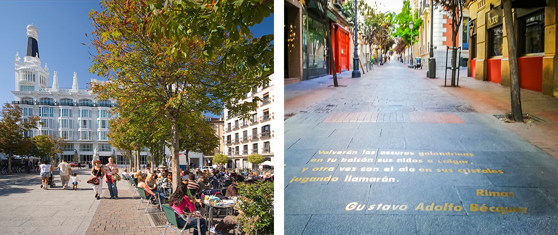 Izquierda: Plaza de Santa Ana / Derecha: Barrio de las Letras, Madrid ©Vivvi Smak Izquierda: Plaza de Santa Ana / Derecha: Barrio de las Letras, Madrid ©Vivvi Smak