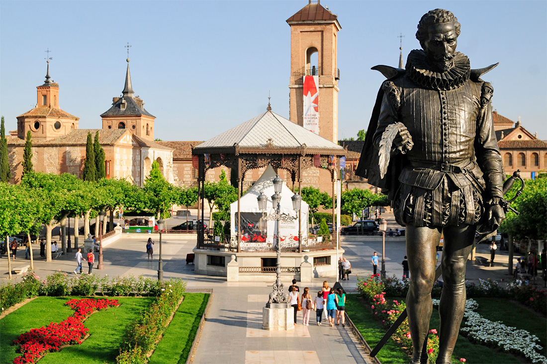 Plaza Cervantes square in Alcalá de Henares Plaza Cervantes square in Alcalá de Henares