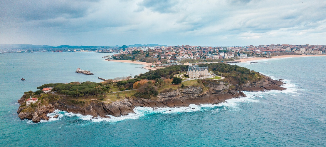 View of Santander and La Magdalena Palace View of Santander and La Magdalena Palace