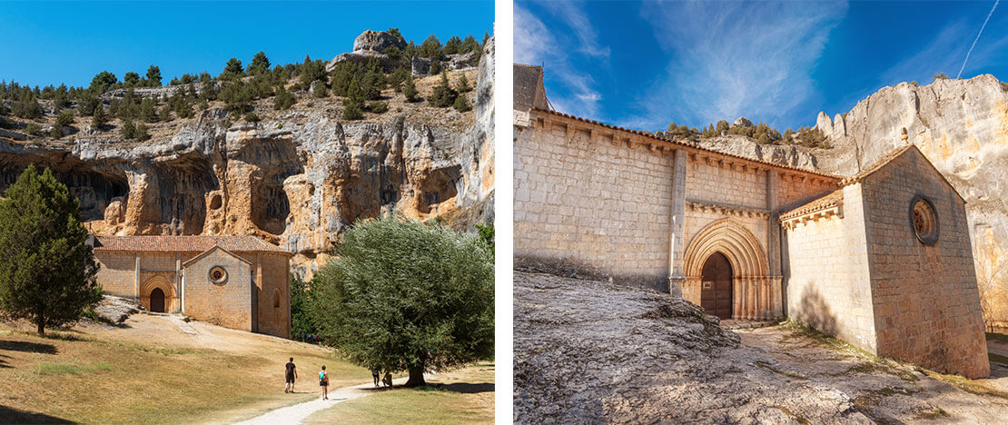Ermita de San Bartolomé en el Cañón de Río Lobos en Soria, Castilla y León